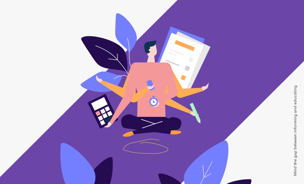 Mind the gap between informing and educating