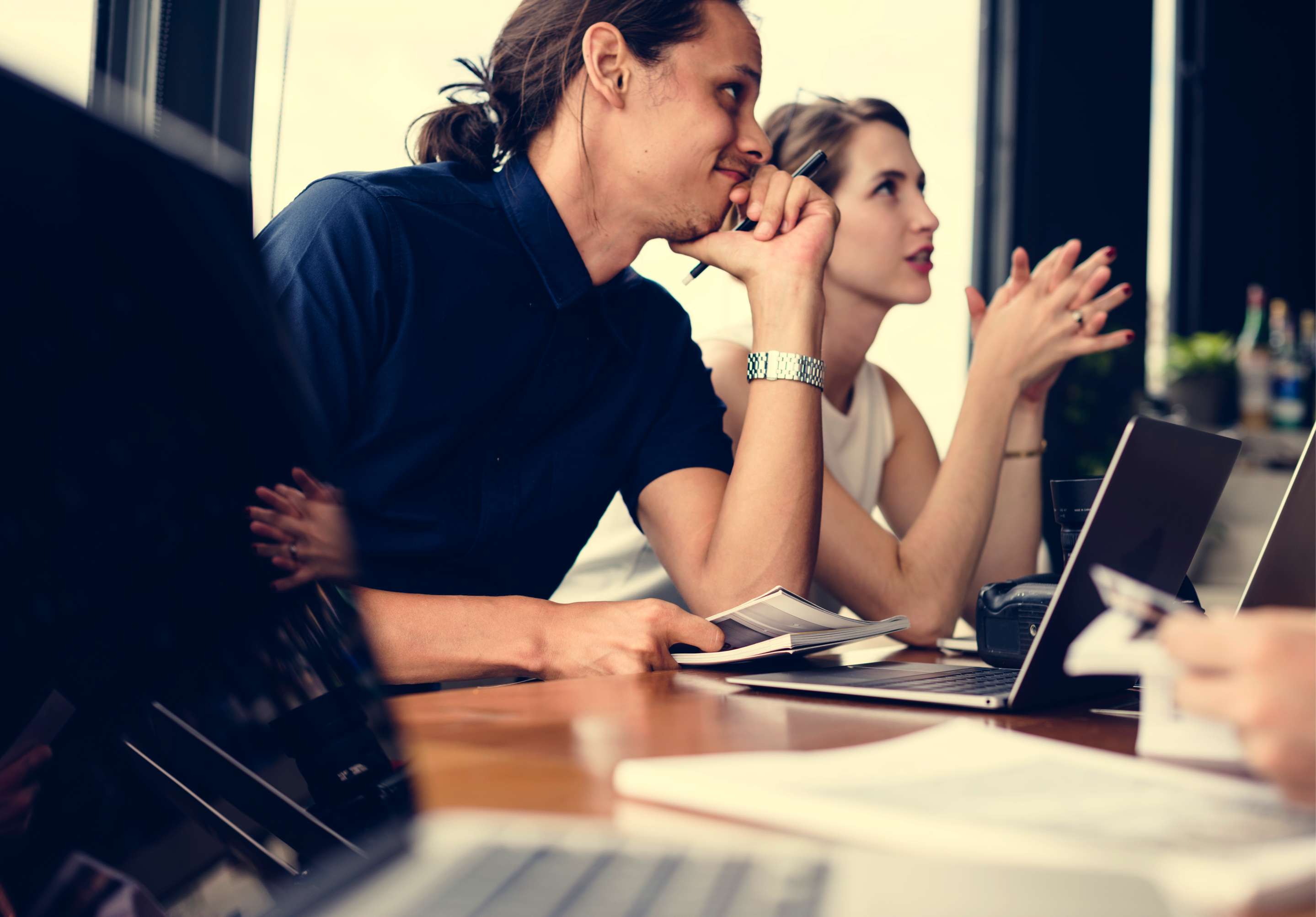 Team meeting at Ginbits